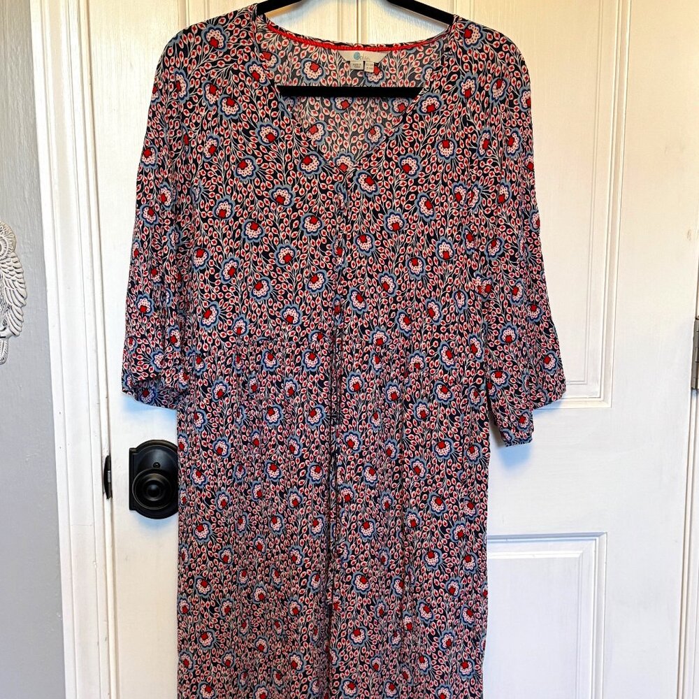 Boden  Crepe Dress with Draw String Waist